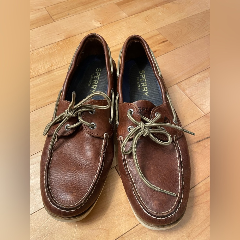 Sperry Top-Sider Leather Boat Shoes Size 10